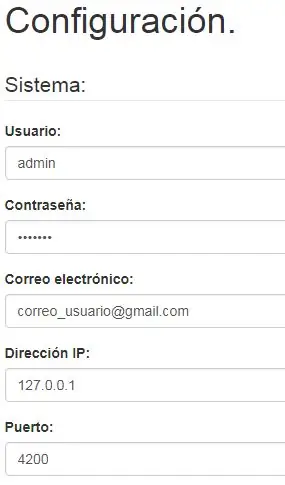 DAC-S: MENÚ DE CONFIGURATION