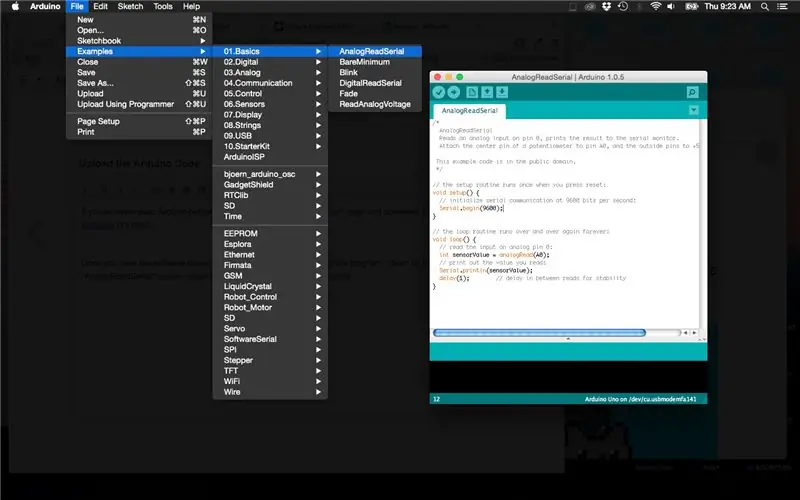 Arduino Kodunu Arduinoya yükləyin