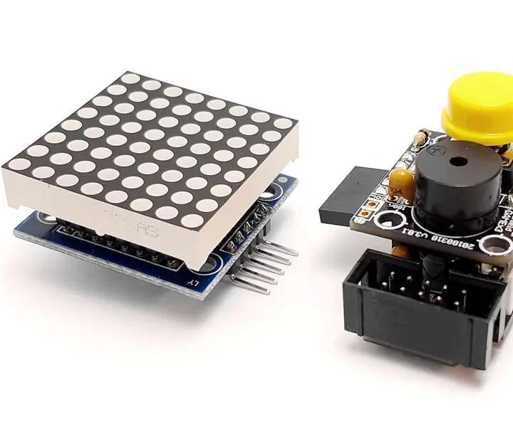 ATtiny85 Mikrokontrolör ilə MAX7219 Sürücü LED Matrix 8x8 Necə İnterfeys Edilir: 7 addım