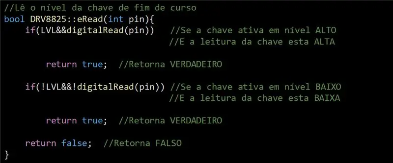 Funcții - Citirea comutatoarelor de limită