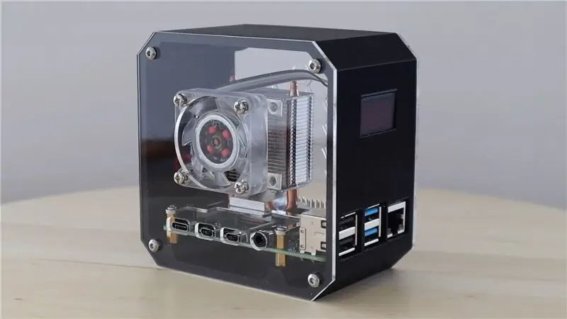 წვრილმანი Raspberry Pi Desktop Case With Stats Display