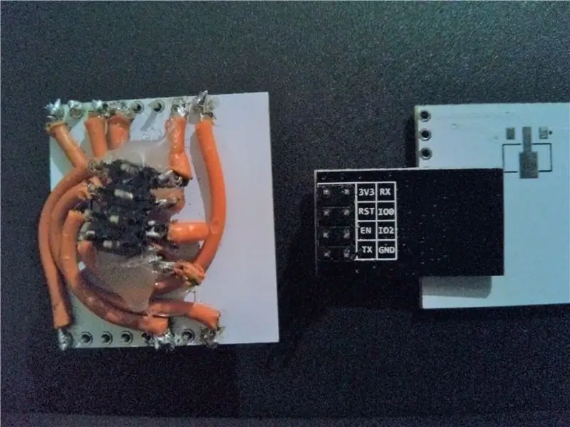 Forrasztócsapos fejlécek az ESP-12 Breakout Boardhoz és vezetékhez