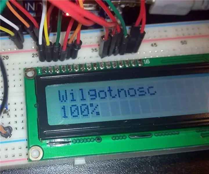 جهاز استشعار رطوبة التربة من Arduino LCD: 5 خطوات