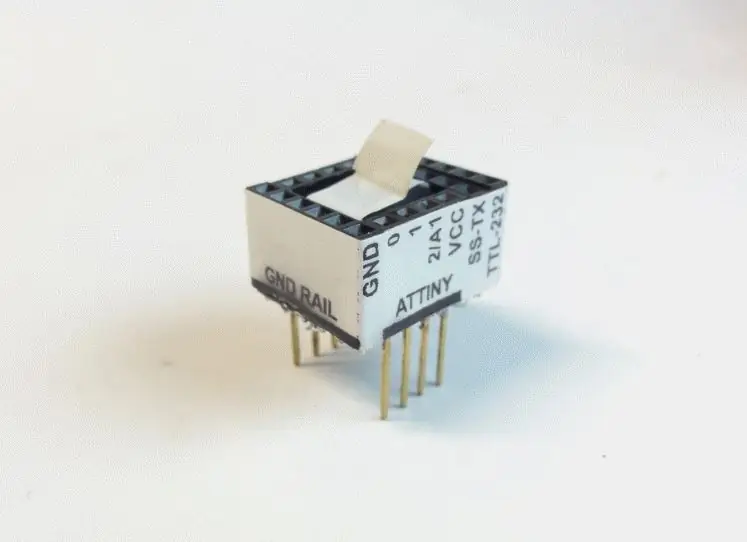 IOT123 - ATTINY85 SOFTWARE SERIAL JIG Assembly