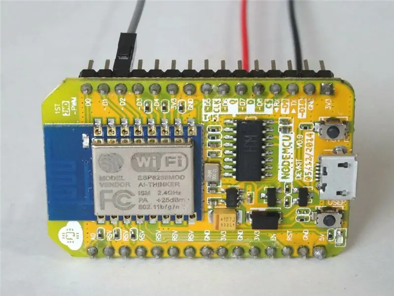 חבר את DHT11 למודול NodeMCU ESP8266