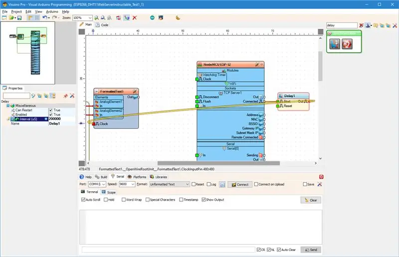 Visuino'da: Edge Detect Bileşeni Ekle ve Bağla