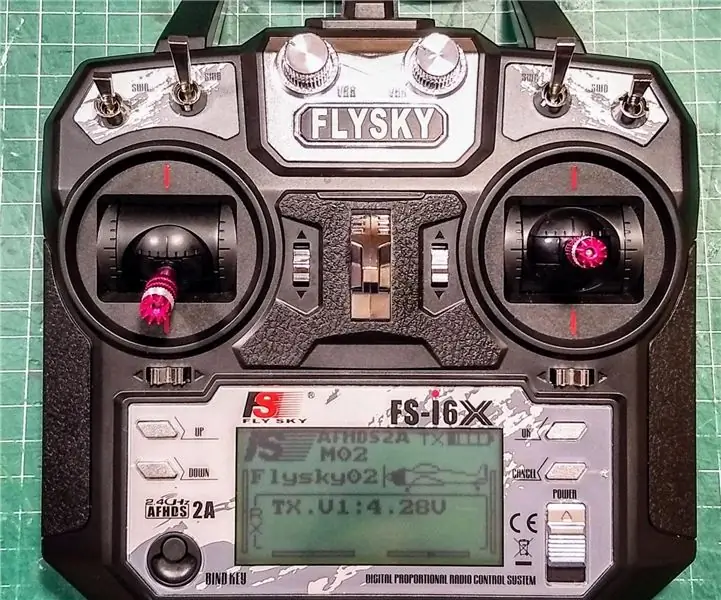 RF -oddajnik Flysky, ki se napaja prek USB -ja + žična signalna povezava z računalnikom + brezplačna programska oprema simulatorja: 6 korakov