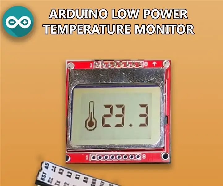 Monitor teploty Arduino s nízkým výkonem: 4 kroky