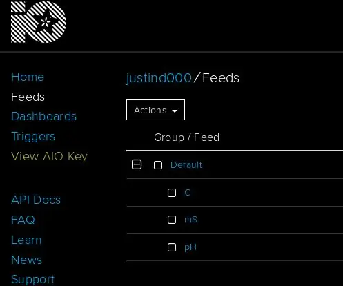 IoT Hydroponics - Adafruit IO ን ለ EC ፣ PH እና የሙቀት ምዝግብ ማስታወሻ በመጠቀም - 6 ደረጃዎች