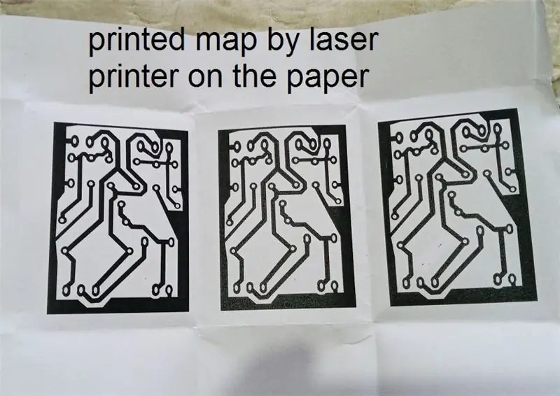 Wydrukuj swój plan na papierze za pomocą drukarki laserowej w planie lustrzanym