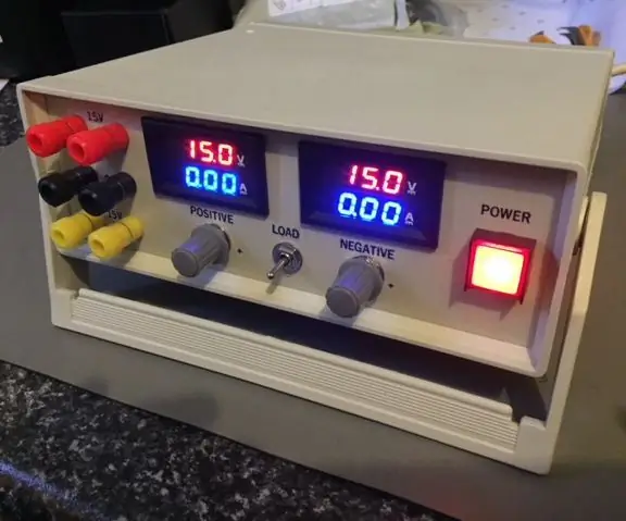 Bumuo ng isang Dual 15V Power Supply Gamit ang Mga Module ng Istante para sa ilalim ng $ 50: 10 Mga Hakbang (na may Mga Larawan)