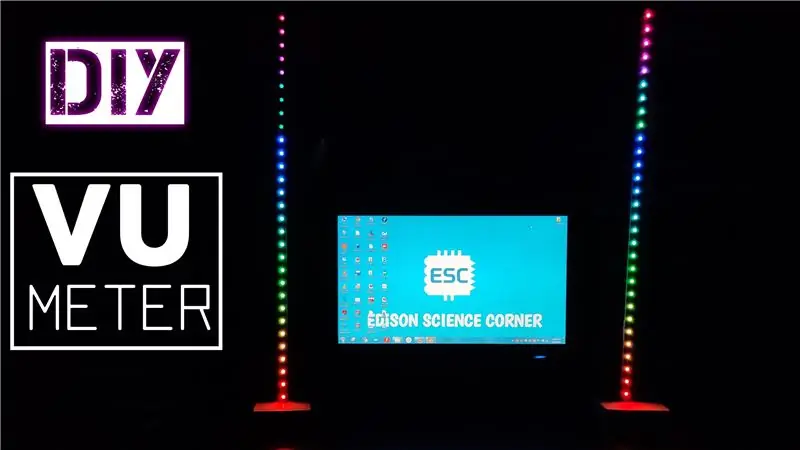 Vu -meter ved bruk av Neopixel -lysdioder