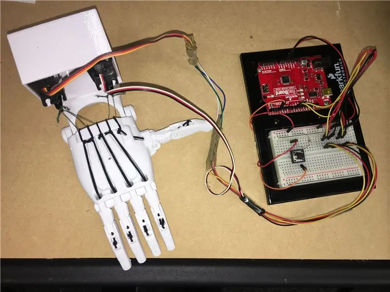 Tangan Prostetik Terkendali Servo