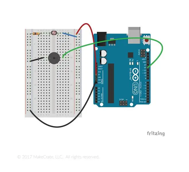 Conecte a tierra el fotorresistor