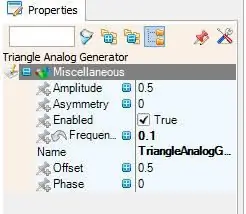 Dans Visuino Set Composants