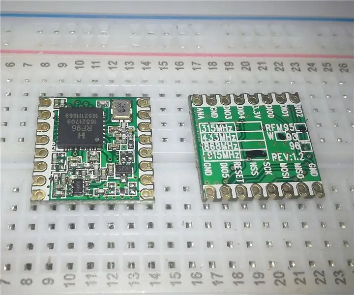 บทนำ LoRa & โมดูล RFM95 / RFM95W Hoperf: 5 ขั้นตอน