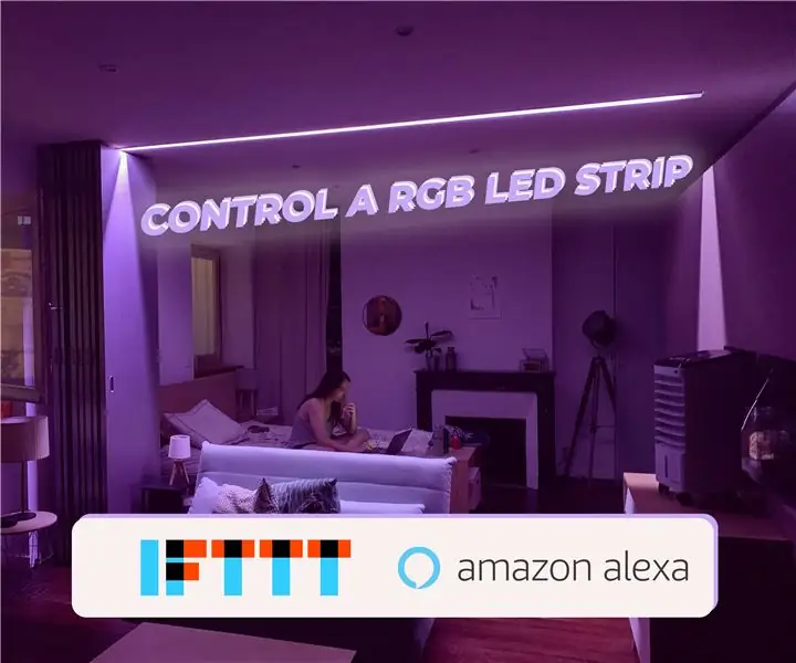 LED ελέγχου με Alexa ή IFTTT (SINRIC PRO TUTORIAL): 6 βήματα