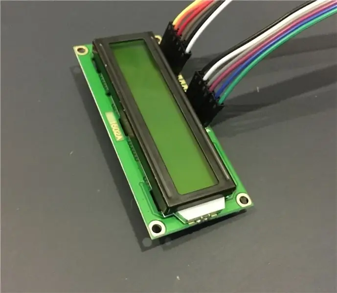 Kringe: die 1602A Liquid Crystal Display