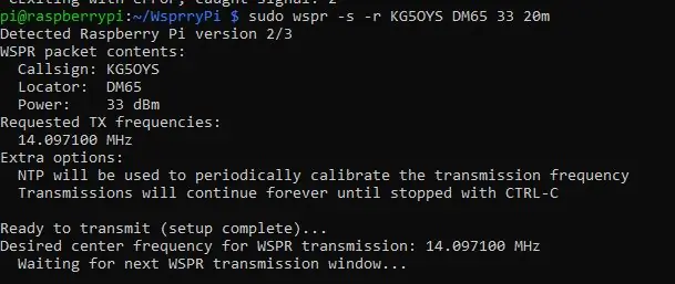 WSPR pryč