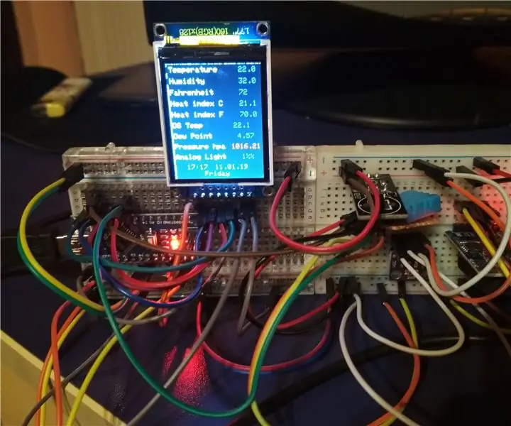 1.8 Estación meteorológica avanzada TFT LCD: 5 pasos