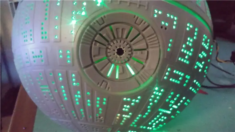 Raspberry PI kamera a svetelná hviezda Death Star