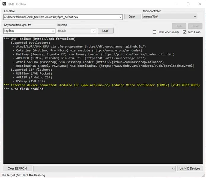 Firmware Arduino Micro