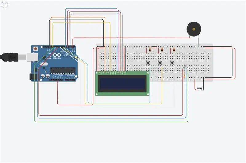 Esquemático диаграммасы (TINKERCAD)