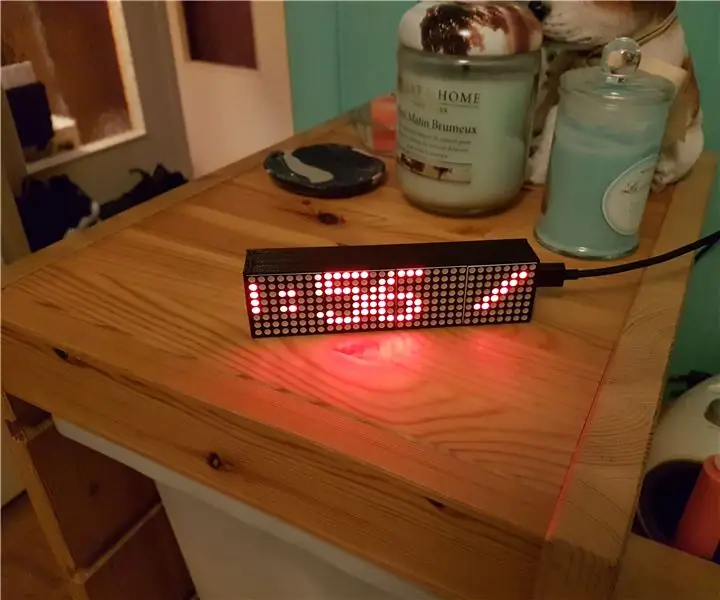 Smart Led Messenger, pripojený zobrazovač: 4 kroky (s obrázkami)