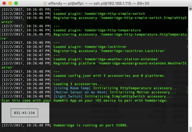 A Homebridge csatlakoztatása az iPhone -hoz