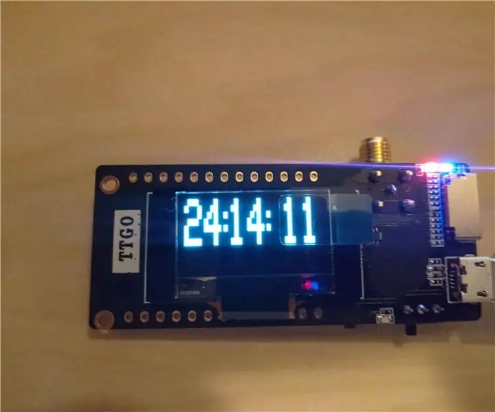 TTGO Lora OLED -ur: 4 trin