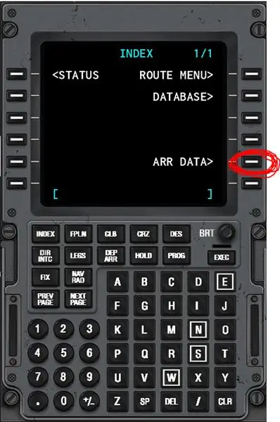Nyomja meg az ARR DATA melletti gombot