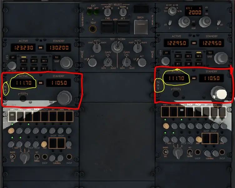 ป้อนความถี่ ILS ในวิทยุ NAV ของคุณทั้งคู่