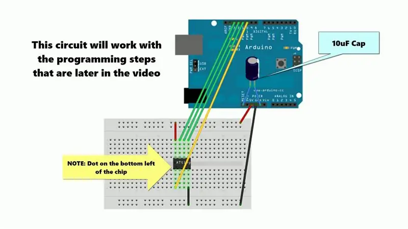 Circuito programmatore breadboard