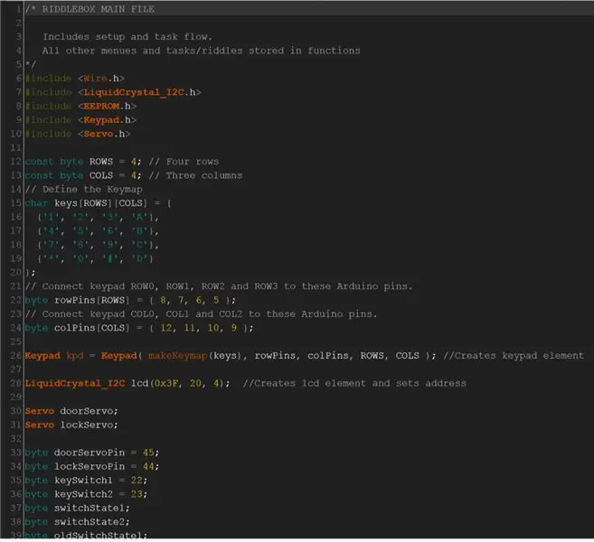 Arduino коду жана табышмактар