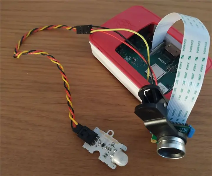 Raspberry Pi DIY Remote Intruder Detector System, jossa on sähke: 7 vaihetta