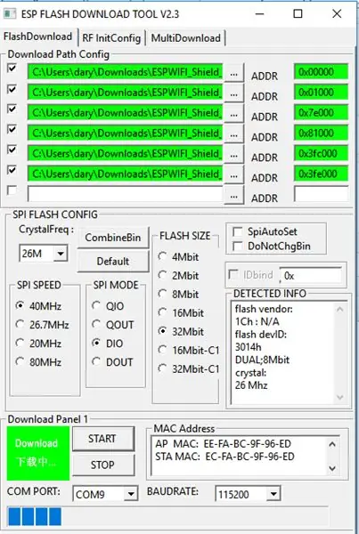 Firmware telepítése