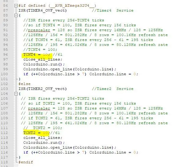 NodeMCU और Colorduino की प्रोग्रामिंग