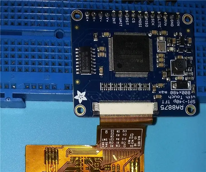 Kā savienot 4x3 collu TFT displeju ar Arduino: 4 soļi