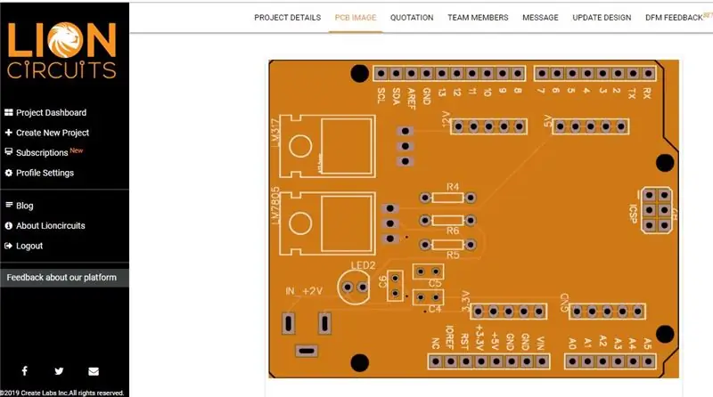 Enviando Gerber em LionCircuits