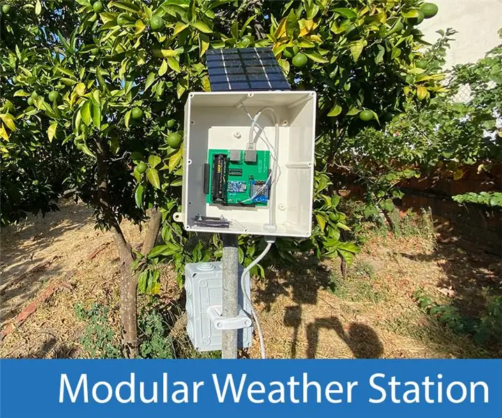 Modularna solarna meteorološka stanica: 5 koraka (sa slikama)