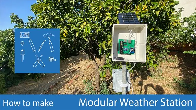 Modulární solární meteorologická stanice