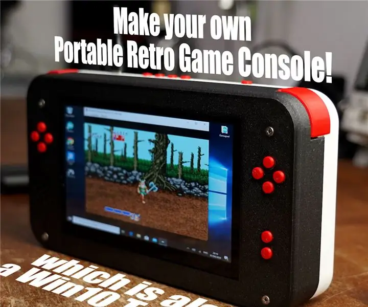 Créez votre propre console de jeu rétro portable ! qui est également une tablette Win10 ! : 6 étapes (avec photos)