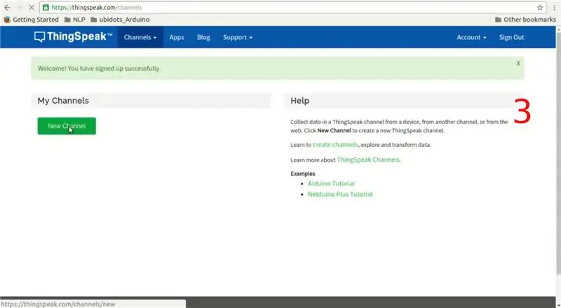 Privaatkanali loomine veebisaidil Thingspeak.com