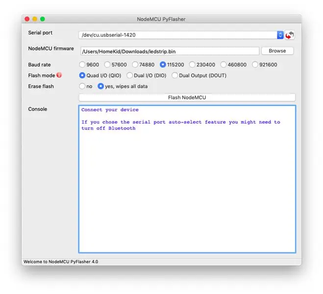 Firmware ን በመጫን ላይ