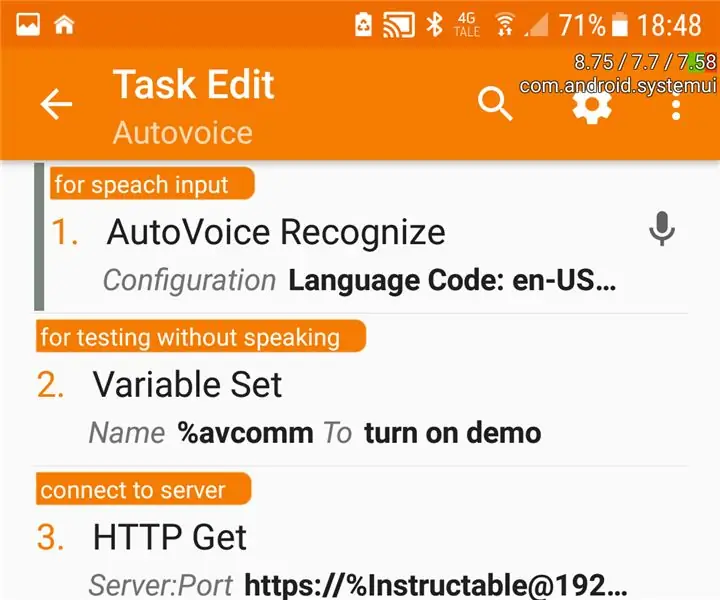 Kontrol Asisten Rumah Dengan Autovoice: 4 Langkah