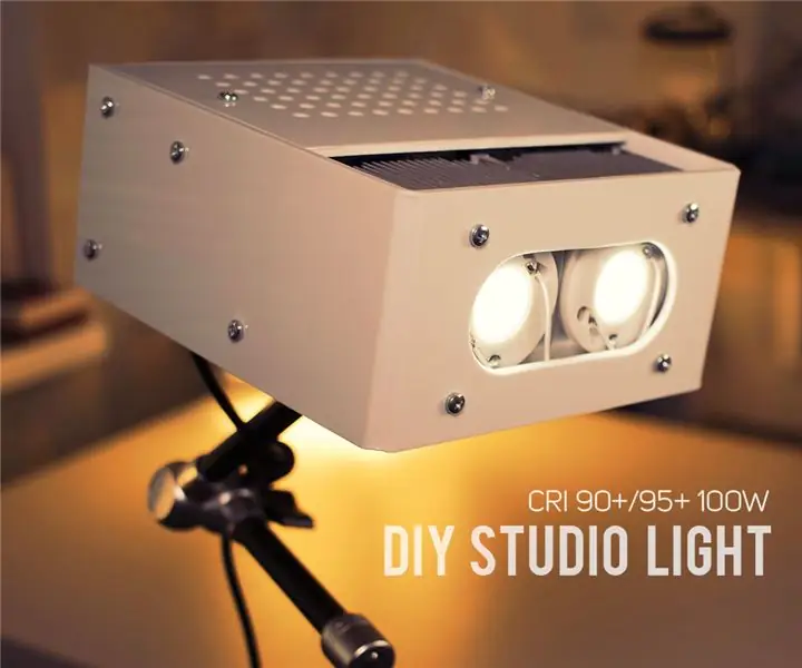 DIY 10000 Lumen LED Studio Studio Light (CRI 90+) 20 ደረጃዎች (ከስዕሎች ጋር)