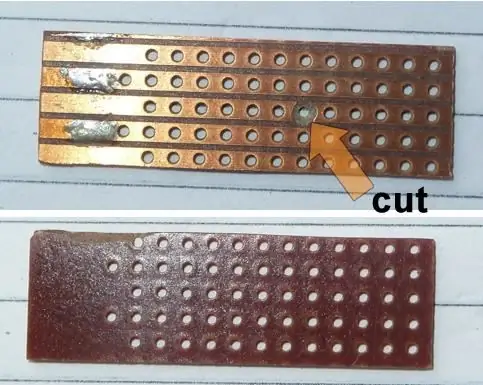 Készítse elő a Vero Board / Strip Board -t