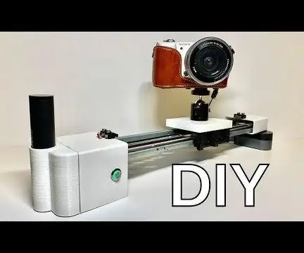 DIY Camera Slider (motorisert): 6 trinn (med bilder)