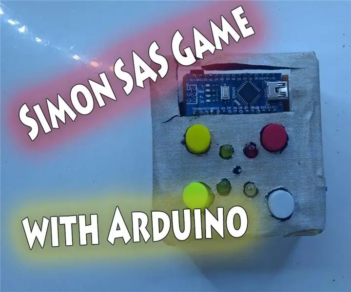 Simon kaže Igra s Arduinom: 5 koraka