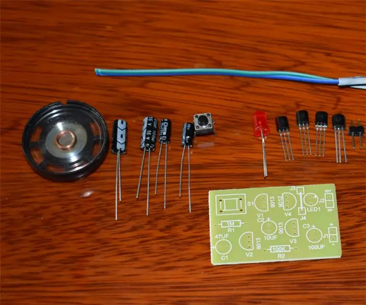 Kaalaman sa Circuit ng Analog - DIY isang Pag-tick sa Clock Sound Effect Circuit Nang walang IC: 7 Mga Hakbang (na may Mga Larawan)